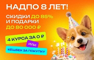 День рождения НАДПО: скидки до 85%